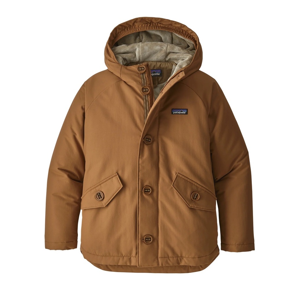Patagonia Boys' Insulated Isthmus Jacket Caramel Tan Brown